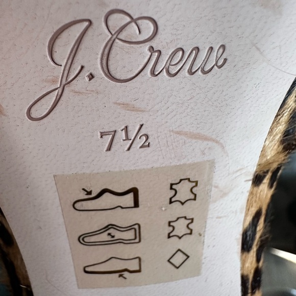 J.Crew Leopard Print Calf Hair Block Heel Pumps Women’s Size 7.5 - Picture 7 of 7